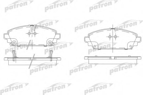 PBP1601 PATRON Brake Pad Set, disc brake