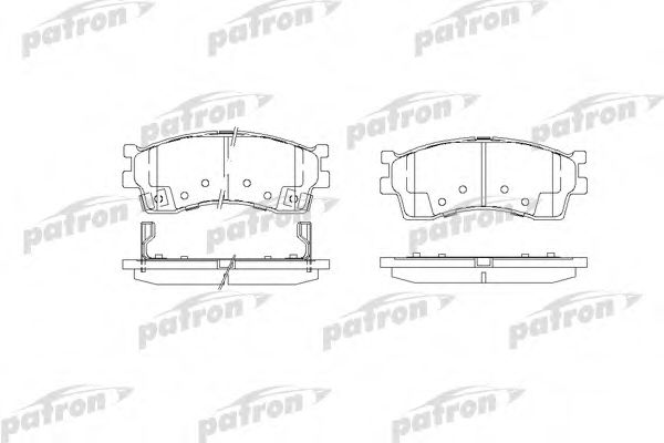 PBP1602 PATRON Brake Pad Set, disc brake