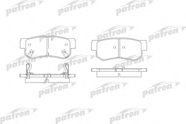 PBP1606 PATRON Brake Pad Set, disc brake