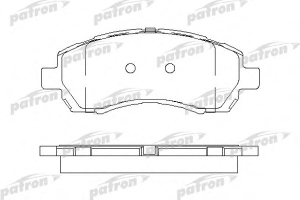PBP1612 PATRON Brake Pad Set, disc brake
