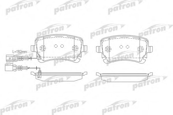 PBP1644 PATRON Brake System Brake Pad Set, disc brake