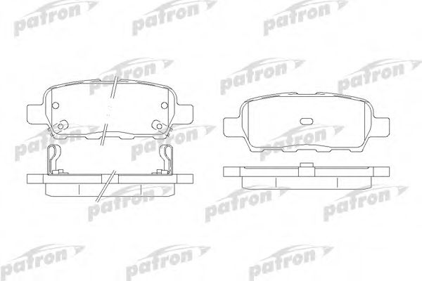 PBP1693 PATRON Brake Pad Set, disc brake
