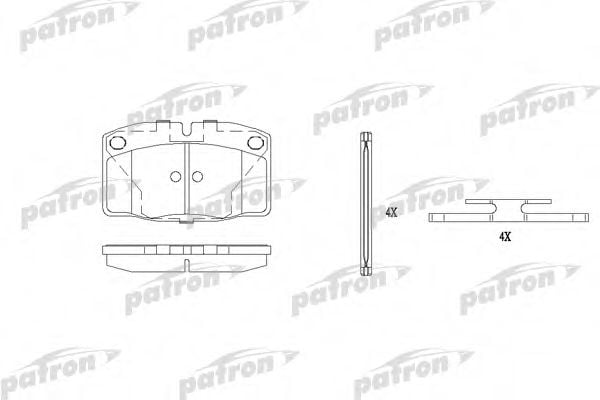 PBP173 PATRON Brake System Brake Pad Set, disc brake