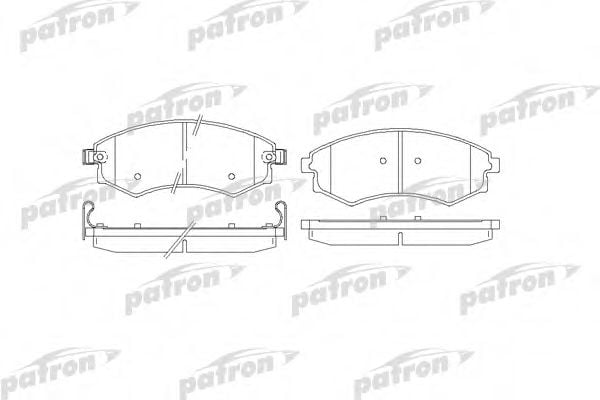PBP1737 PATRON Brake Pad Set, disc brake
