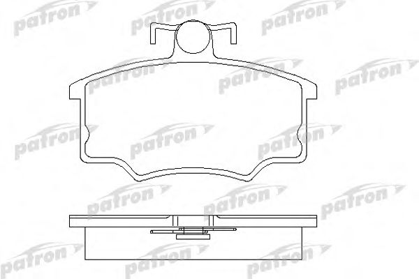 PBP175 PATRON Комплект тормозных колодок, дисковый тормоз