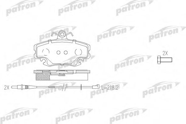 PBP1781 PATRON Brake Pad Set, disc brake