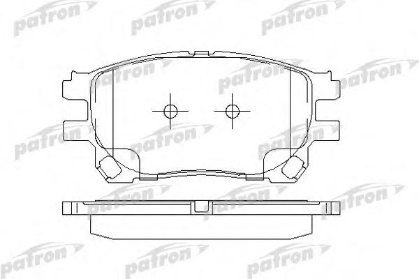 PBP1868 PATRON Brake System Brake Pad Set, disc brake