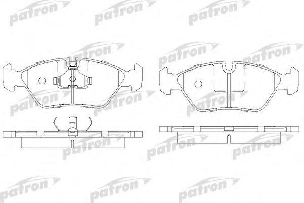 PBP256 PATRON Brake System Brake Pad Set, disc brake