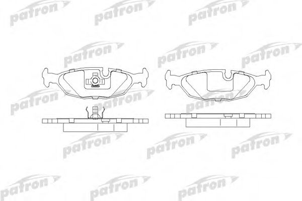 PBP296 PATRON Brake System Brake Pad Set, disc brake