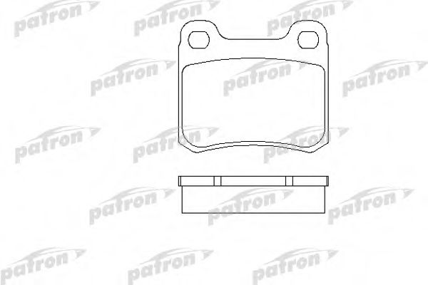 PBP328 PATRON Комплект тормозных колодок, дисковый тормоз