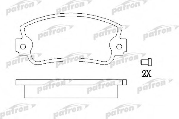 PBP346 PATRON Brake System Brake Pad Set, disc brake