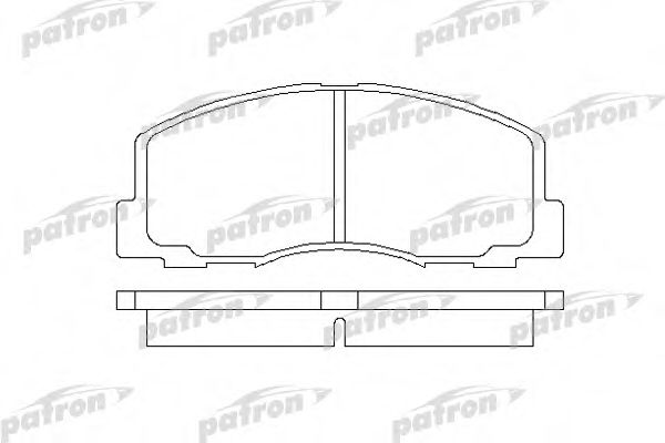 PBP368 PATRON Brake Pad Set, disc brake