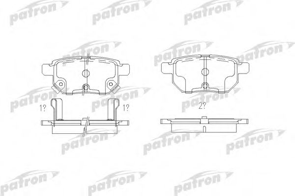 PBP4042 PATRON Brake System Brake Pad Set, disc brake