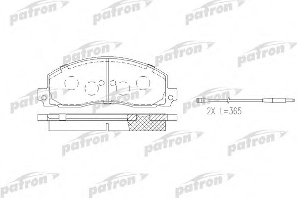 PBP414 PATRON Brake Pad Set, disc brake