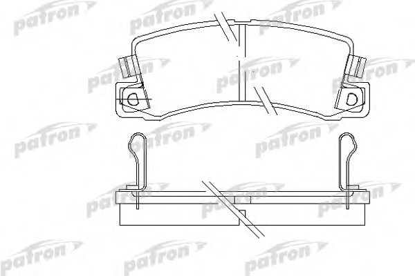 PBP478 PATRON Brake System Brake Pad Set, disc brake