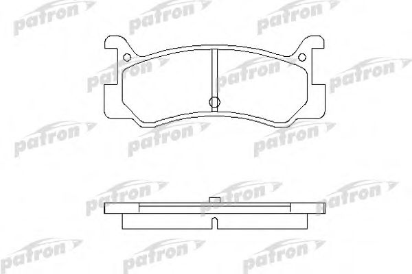PBP482 PATRON Brake Pad Set, disc brake