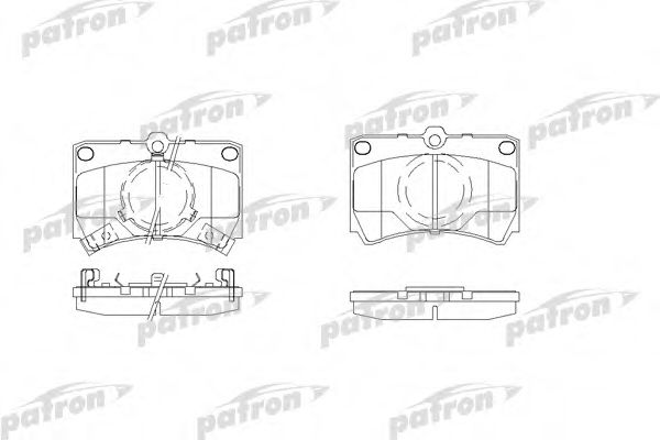 PBP487 PATRON Brake System Brake Pad Set, disc brake