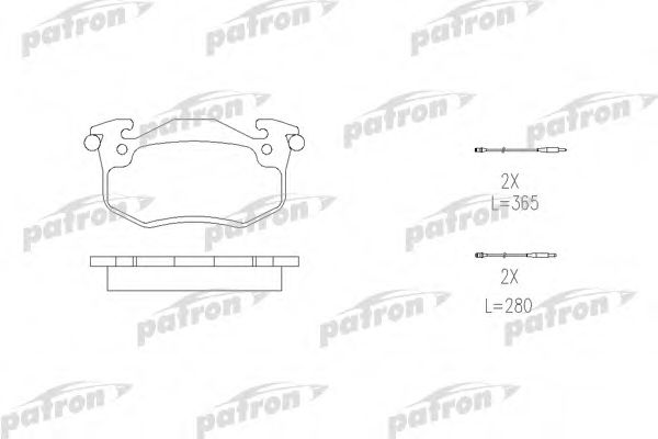PBP537 PATRON Brake System Brake Pad Set, disc brake