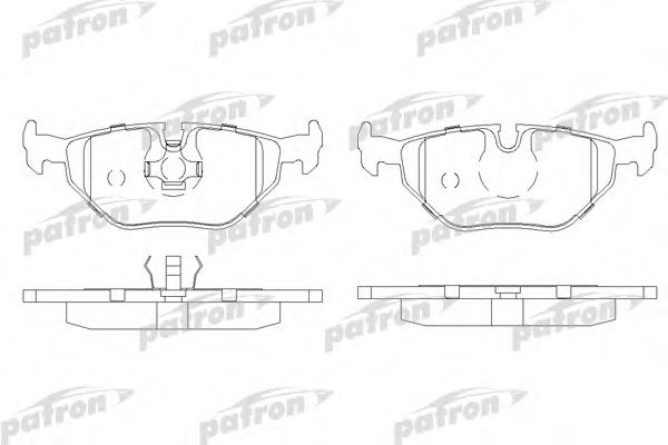 PBP578 PATRON Brake System Brake Pad Set, disc brake