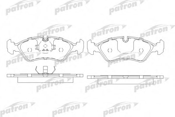 PBP584 PATRON Brake System Brake Pad Set, disc brake