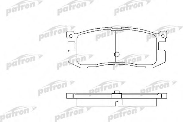 PBP630 PATRON Brake System Brake Pad Set, disc brake