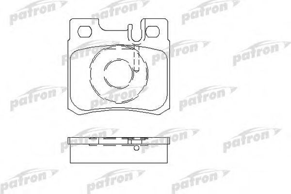 PBP644 PATRON Комплект тормозных колодок, дисковый тормоз