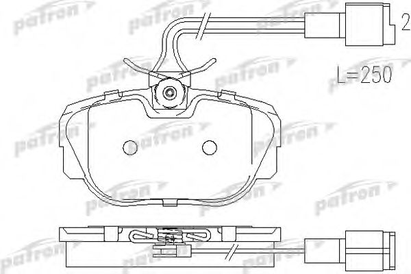 PBP660 PATRON Brake Pad Set, disc brake
