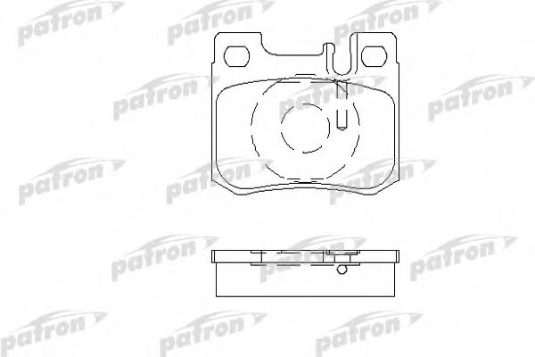 PBP693 PATRON Комплект тормозных колодок, дисковый тормоз
