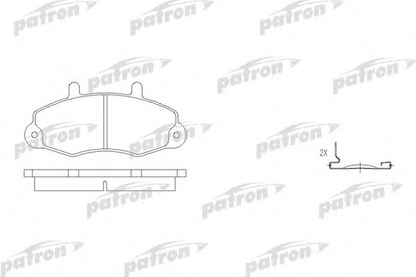 PBP700 PATRON Brake Pad Set, disc brake