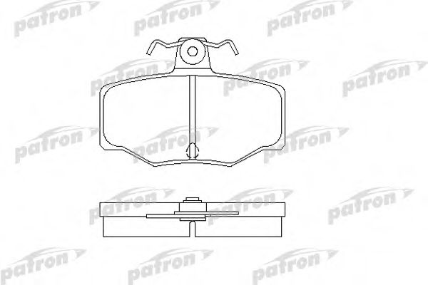 PBP707 PATRON Комплект тормозных колодок, дисковый тормоз