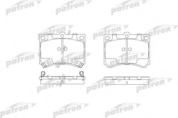 PBP714 PATRON Brake Pad Set, disc brake