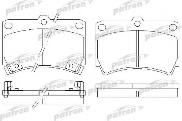 PBP715 PATRON Brake System Brake Pad Set, disc brake