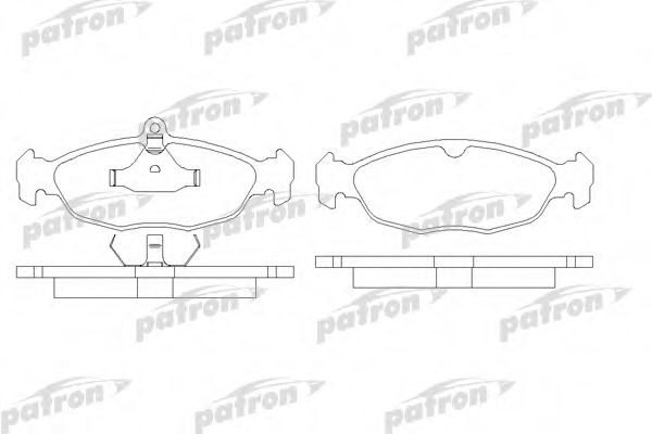 PBP732 PATRON Brake System Brake Pad Set, disc brake