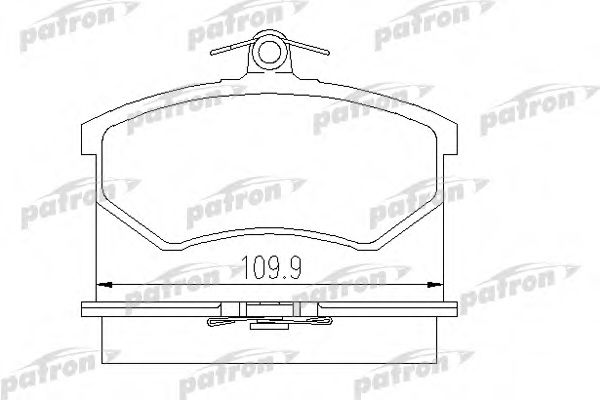 PBP775 PATRON Brake Pad Set, disc brake