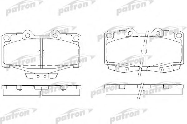 PBP797 PATRON Brake Pad Set, disc brake