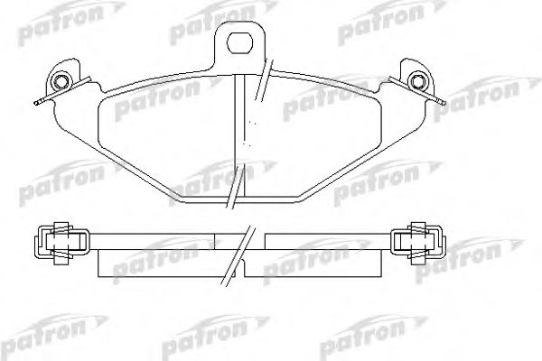PBP878 PATRON Brake System Brake Pad Set, disc brake