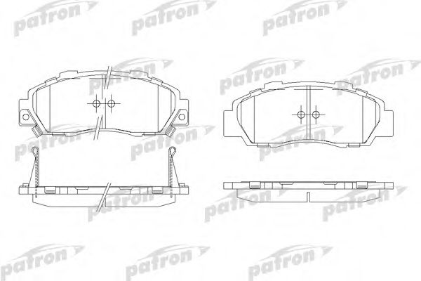 PBP905 PATRON Brake Pad Set, disc brake