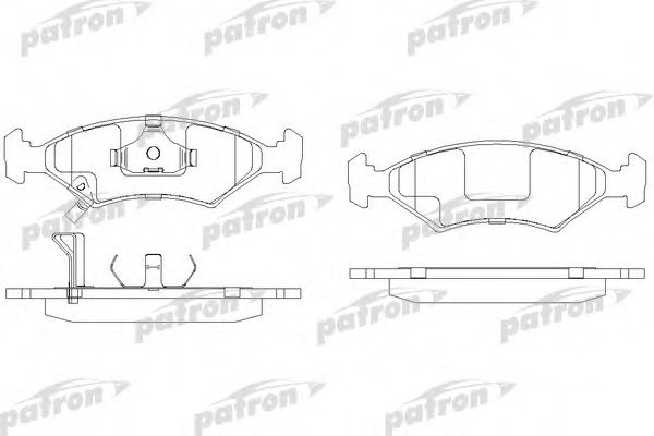PBP982 PATRON Brake System Brake Pad Set, disc brake