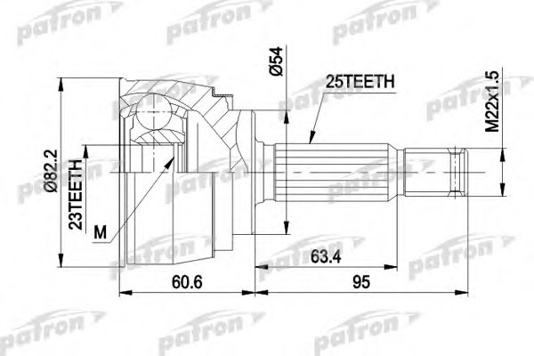 PCV1147 PATRON Final Drive Joint Kit, drive shaft