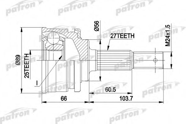 PCV1323 PATRON Gelenksatz, Antriebswelle