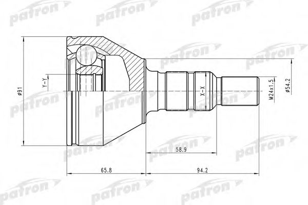 PCV1506 PATRON Final Drive Joint Kit, drive shaft