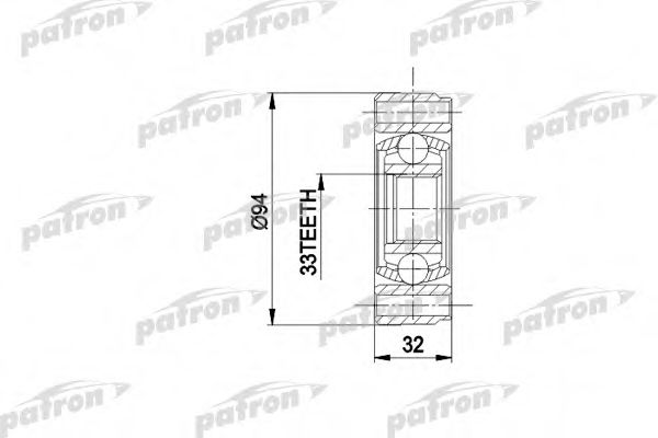 PCV3004 PATRON Gelenk, Antriebswelle