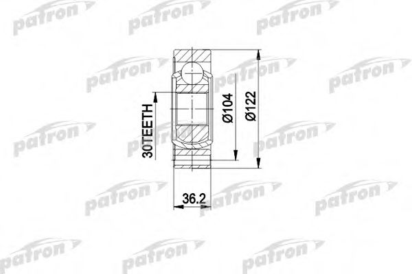 PCV3540 PATRON Final Drive Joint Kit, drive shaft