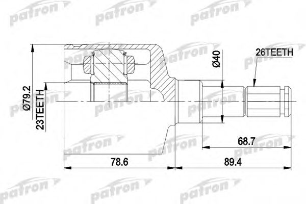 PCV4014 PATRON Drive Shaft