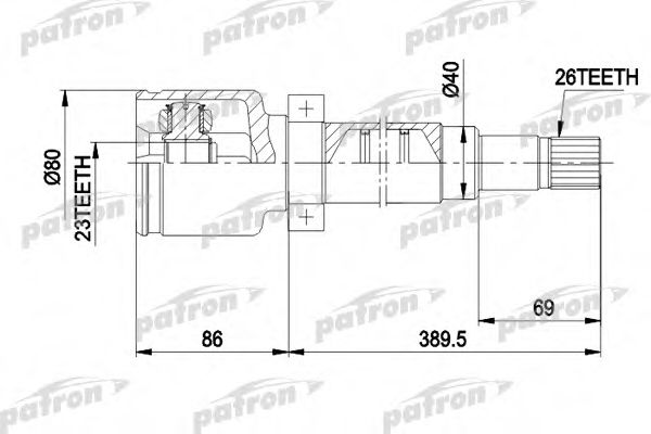 PCV5011 PATRON Drive Shaft