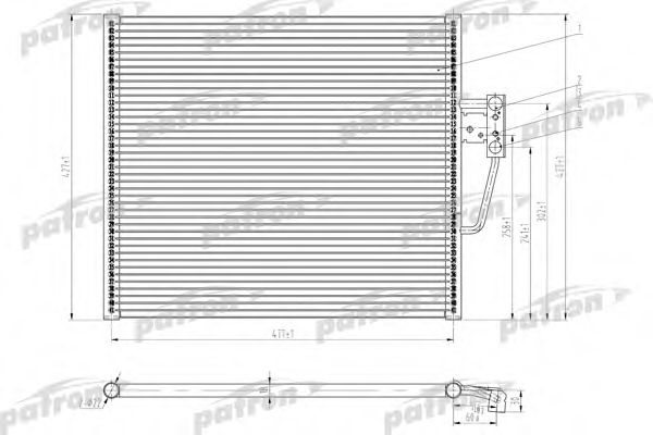 PRS1054 PATRON Condenser, air conditioning
