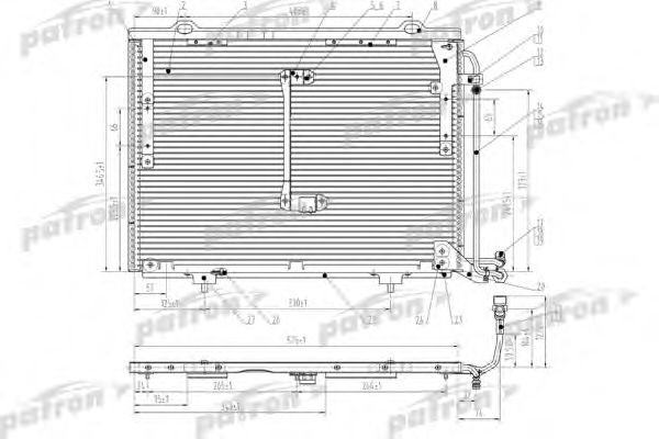 PRS1057 PATRON Condenser, air conditioning