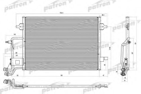 PRS1142 PATRON Condenser, air conditioning