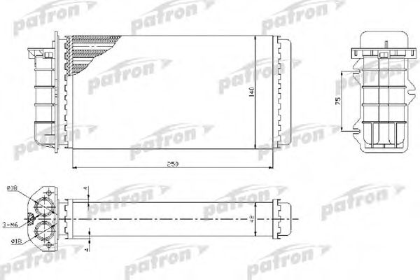PRS2024 PATRON Heat Exchanger, interior heating