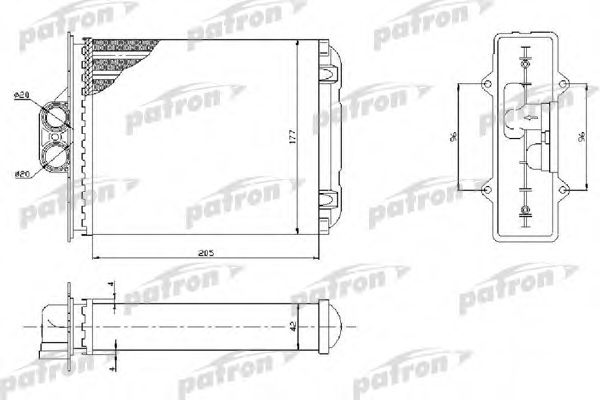 PRS2050 PATRON Heat Exchanger, interior heating